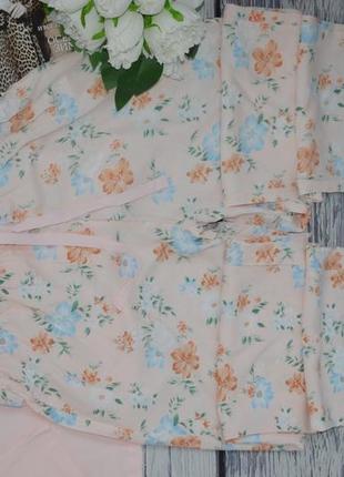 L нова фірмова жіноча піжама домашній костюм квіти lc waikiki вайкікі10 фото
