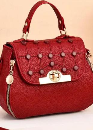 Жіноча міні сумочка на плече з гудзиками, оригінальна сумка клатч для дівчат