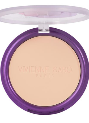 Матова пудра з ефектом оголеної шкіри vivienne sabo mattifying pressed powder teinte absolute mat2 фото