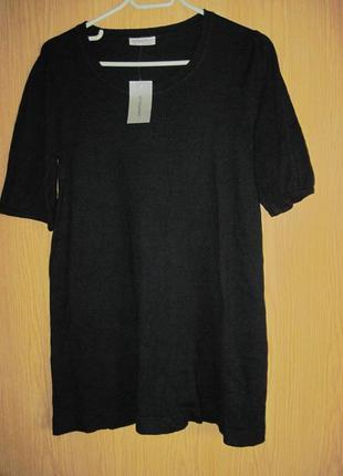 .новая черная стрейч. туника "atmosphere" р. 42-44 коттон 50%