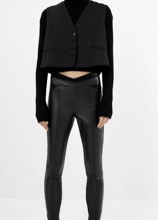 Шкіряні легінси  zara