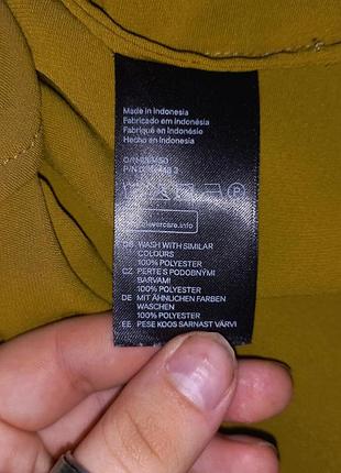 Оливковое платье-рубашка h&m 9
