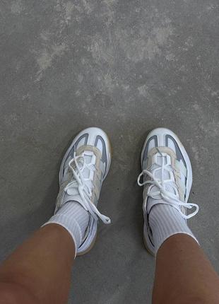 Кросівки adidas nitebal white gum4 фото
