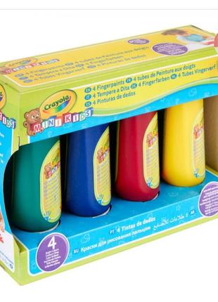 Набор пальчикових красок crayola mini kids washable3 фото