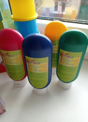 Набор пальчикових красок crayola mini kids washable8 фото