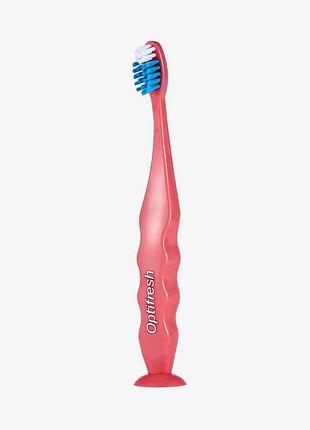 Мягкая детская зубная щётка optifresh kids розовая oriflame орифлейм 42453 для молочных зубов девочк