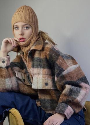 Балаклава женская мериносовая шерсть