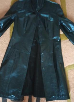 Плащ шкіряний grotto. 2