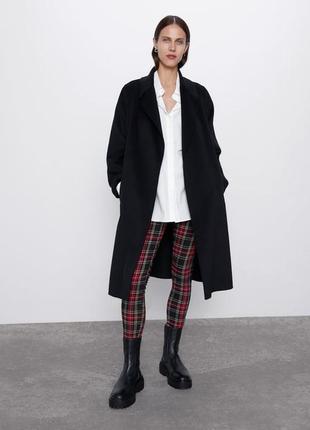 Zara tartan leggings  узкие брюки клетка из новых коллекций /7623/2 фото