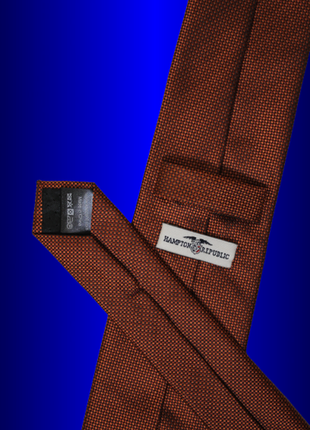 Класична чоловіча яскрава мідно-перлинна широка краватка краватка самов'яз регат4 фото