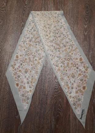 Jacgmar шелковистый шарф с нежным цветочным рисунком1 фото