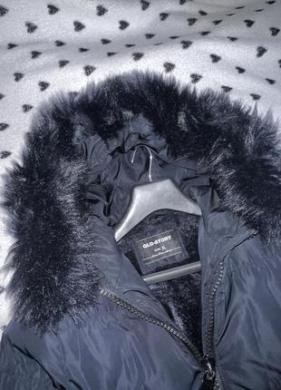 Зимнє синє пальто жіноче xl3 фото