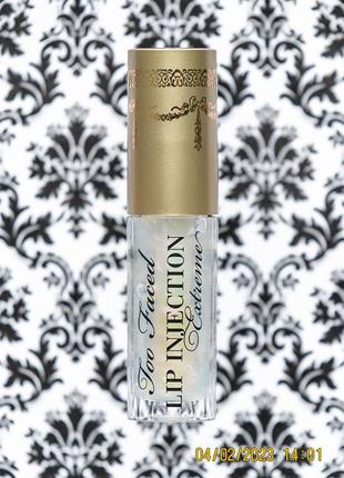 Блеск плампер для увеличения губ too faced extreme injection lip plumper clear brilliant 1.5 г4 фото