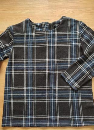 Блузка тепла в клітинку