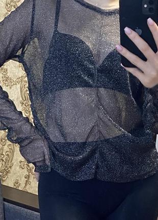 Гольф сітка з блиском 🖤