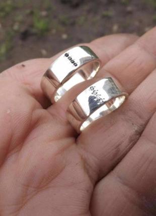 Кольцо серебро 925 колечко серебряное обручальное имп 10462