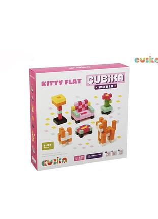 Дерев’яний конструктор cubika world «будинок кішки»