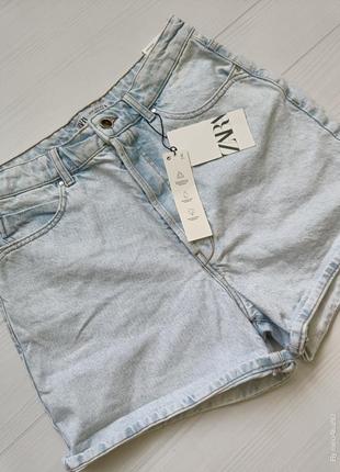 Женские джинсовые шорты zara 425 фото