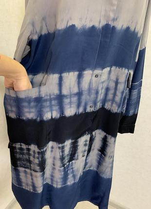 Сукня сорочка з накладними боковими карманами3 фото