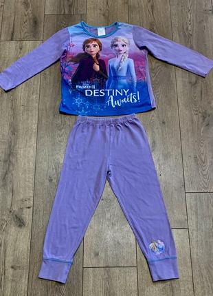Домашний костюм пижама хлопковая с принтом elsa anna frozen ii disney (оригинал)