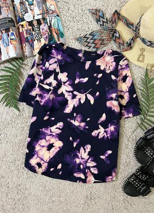 Яскравий неопреновий топ в квітковий принт №140/36