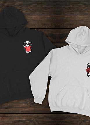 Парные худи для влюбленных - панды