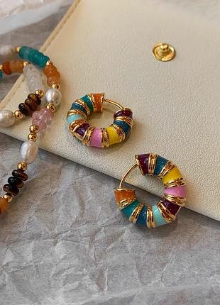 Серьги в стиле chanel 4