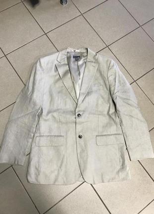 Жакет из льна фирменный стильный модный hm размер 50-52