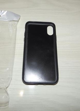 Чехол tpu+glass для iphone x / xs logo  мрамор 5