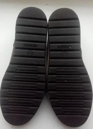 Кожаные кроссовки сникеры geox breeda d742qb (оригинал)7 фото