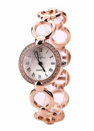 Жіночий годинник-браслет зі стразами