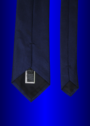 Классический яркий мужской синий широкий галстук краватка самовяз регат бабочка от бренда m&s6 фото