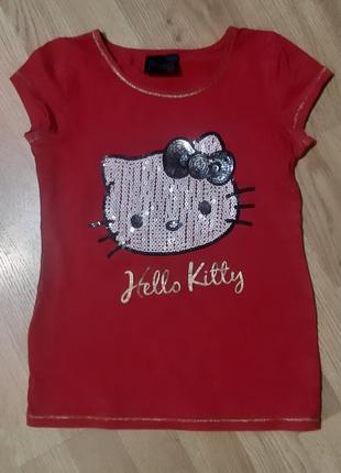 Кофта, футболка hello kitty на 7 лет