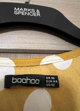 Платье в горох boohoo 16рр батал2 фото