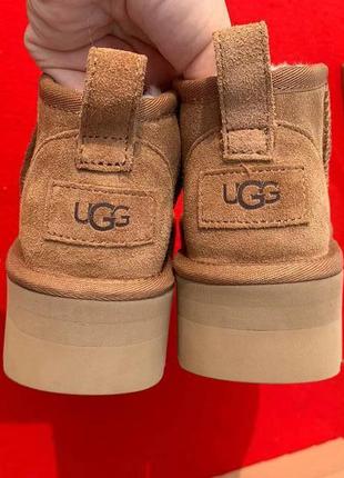 Сапоги ugg mini, бежевые4 фото