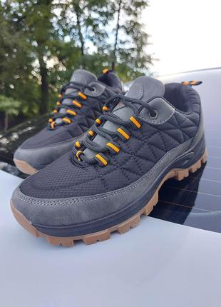 Плотні термо чоловічі черевики спортивні осінь кросівки / кросівки черевики як тактичні1 фото