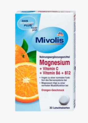 Биологически активная добавка mivolis magnesium+vitamin c + vitamin b6 +
b12.2 фото