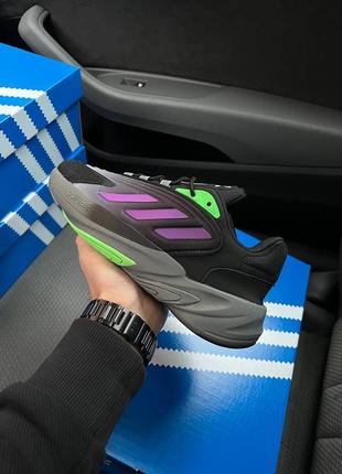 Мужские кроссовки adidas ozelia originals black purple5 фото