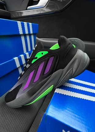 Мужские кроссовки adidas ozelia originals black purple7 фото