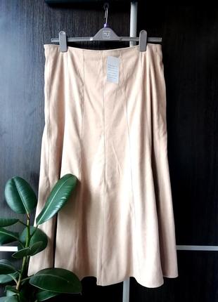 Красивая, длинная, новая юбка спідниця под замш. spesial.3 фото