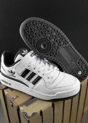 Adidas forum low білі з чорним