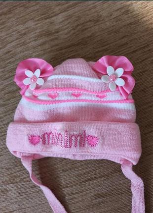 Шапочка на дівчинку. від 0 місяців. нова