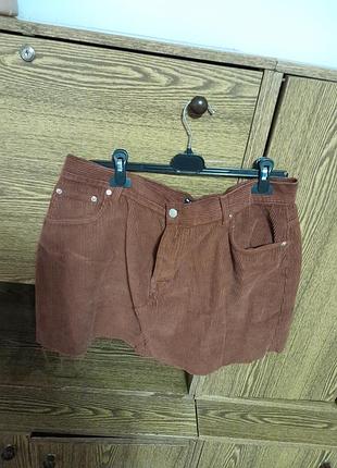 Юбка вельветовая