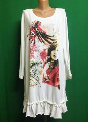 Трикотажна довга туніка mia moda2 фото