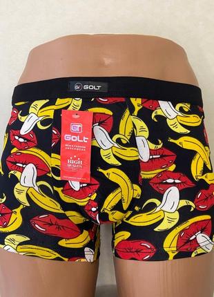 Труси боксери чоловічі "golt" банан  різні кольори