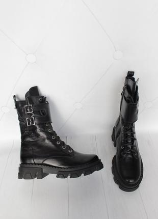 Зимние кожаные ботинки, берцы, сапоги 37, 40 размера2 фото