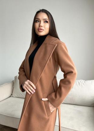 Жіноче кашемірове пальто6 фото