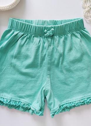 М'ятні шорти для дівчинки  артикул: 14073