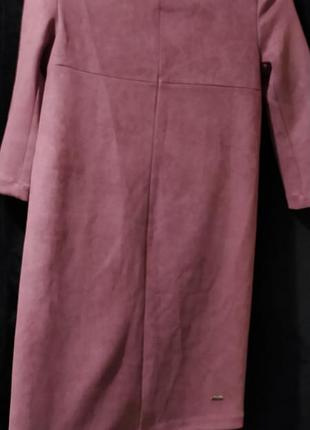 Тепле фірмове плаття нарядне , замшеве , замша