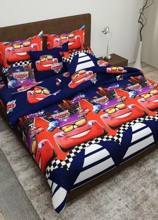 Постільна білизна полуторна маквін тачки